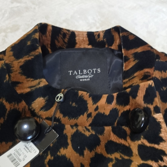 Talbots LINDA EVANGELISTA campaign Animal Print Coat - Picture 10 of 17